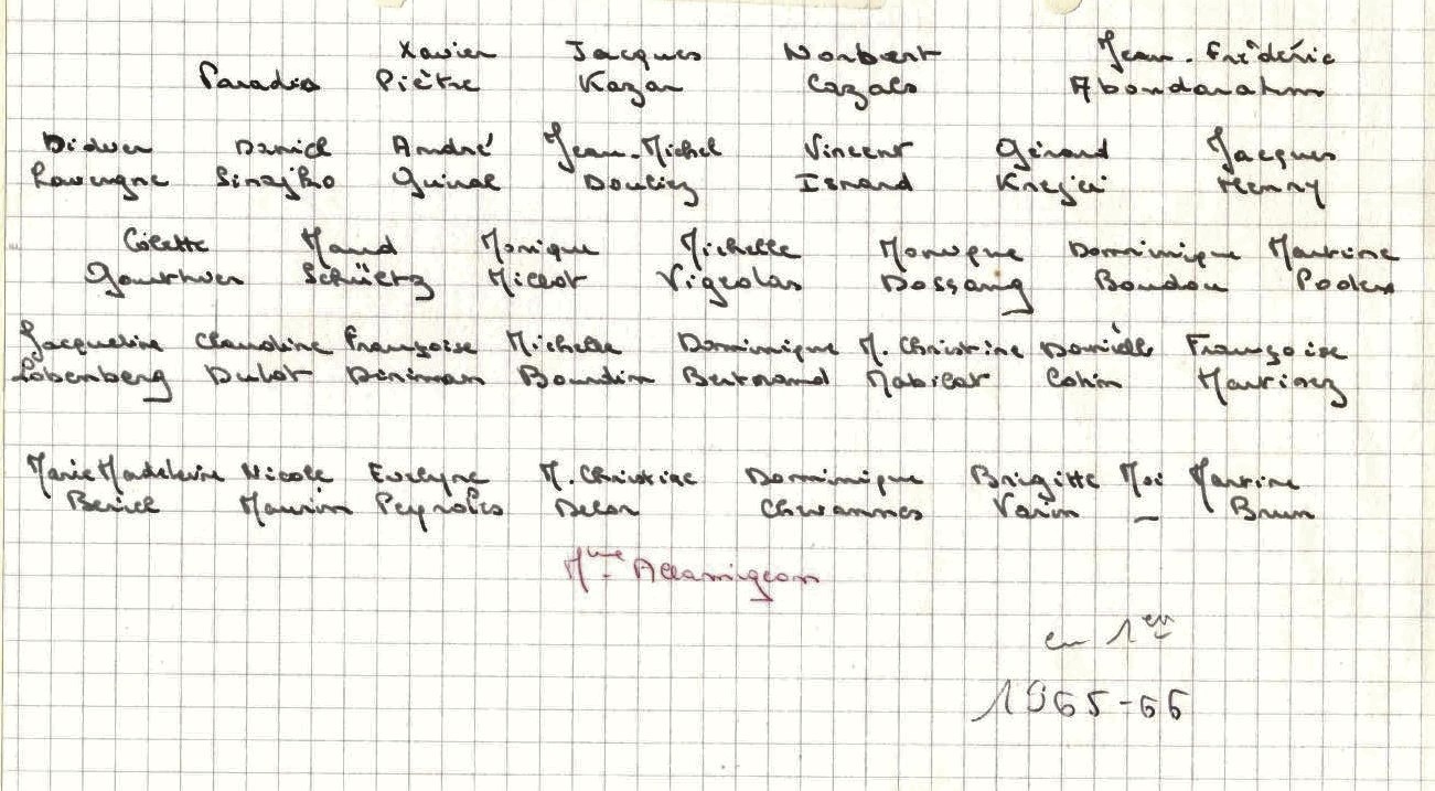 1965-66 1 AA'BC1 Noms