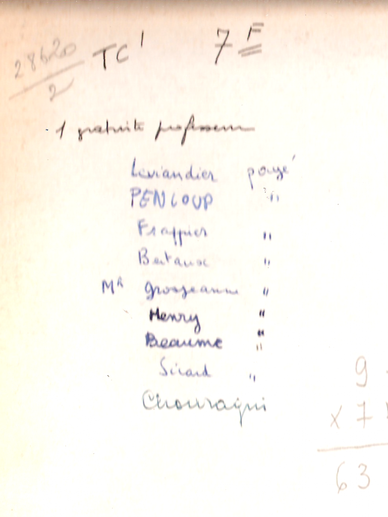 1968 - TC1 - Noms