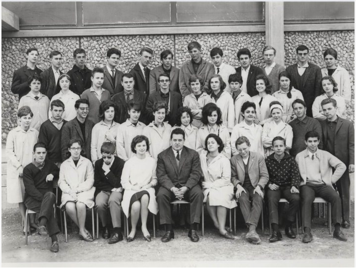 1962-63 1ère M, avec Monsieur Coggia
