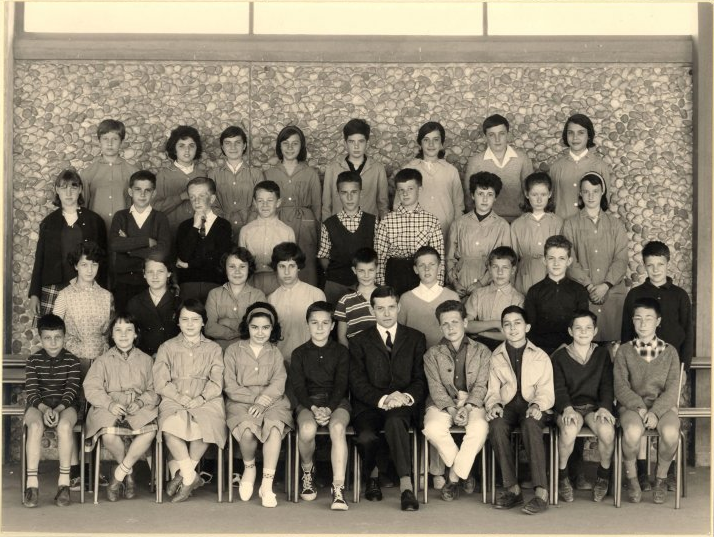 1963-64 5A7 avec Monsieur Barbier