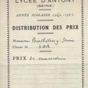 1961. Prix de camaraderie pour Denis.