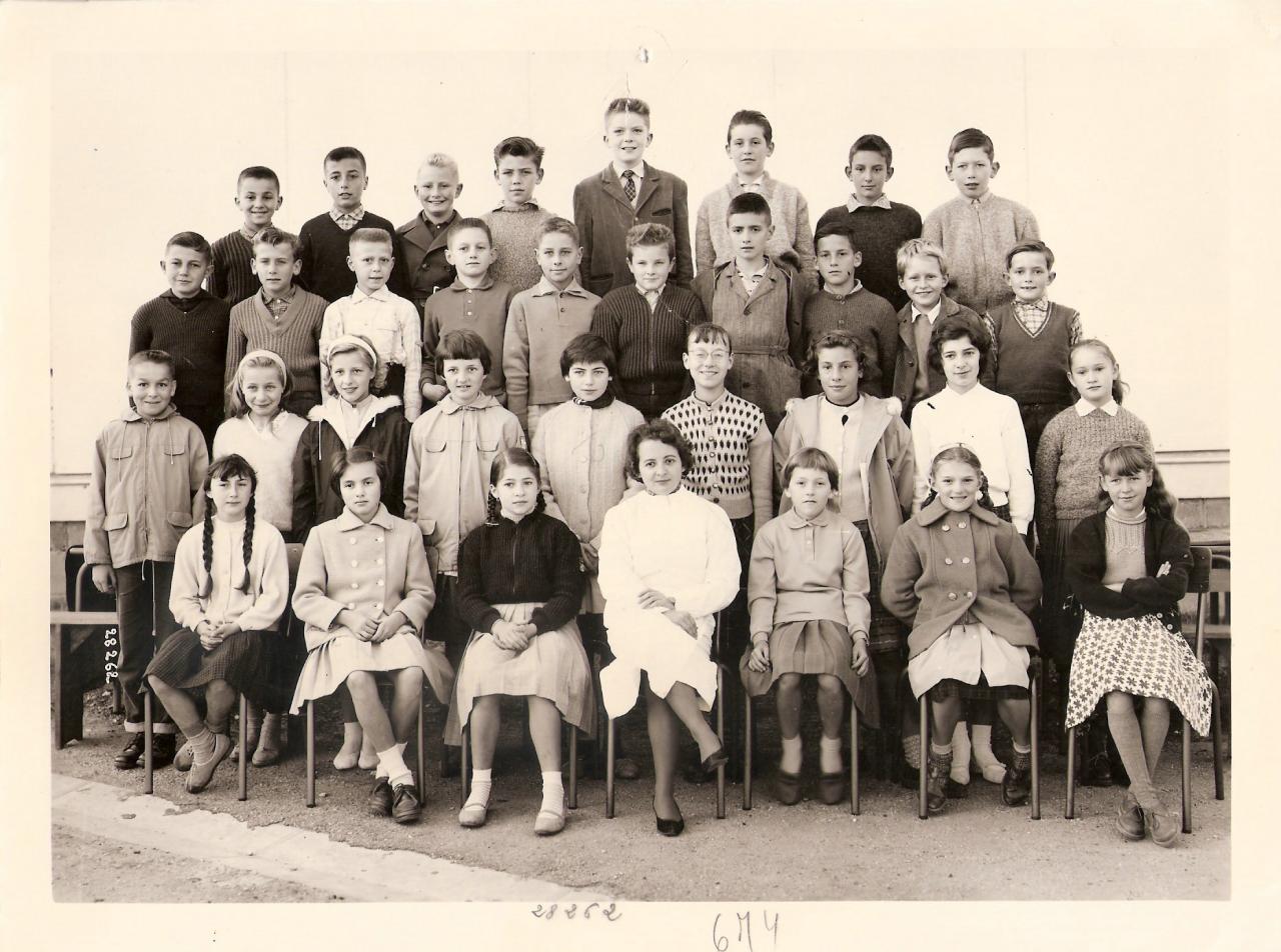 1959-60 6M4 avec Mme Aron