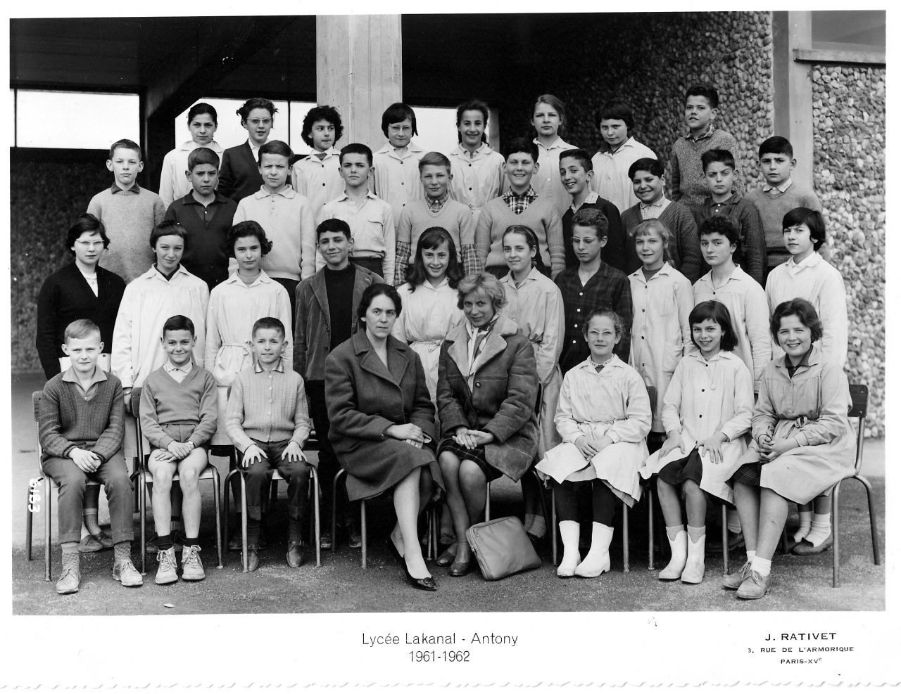 1961-62 - 5A1, avec Mesdames Viéthel (All) et Soumpf (Fr).