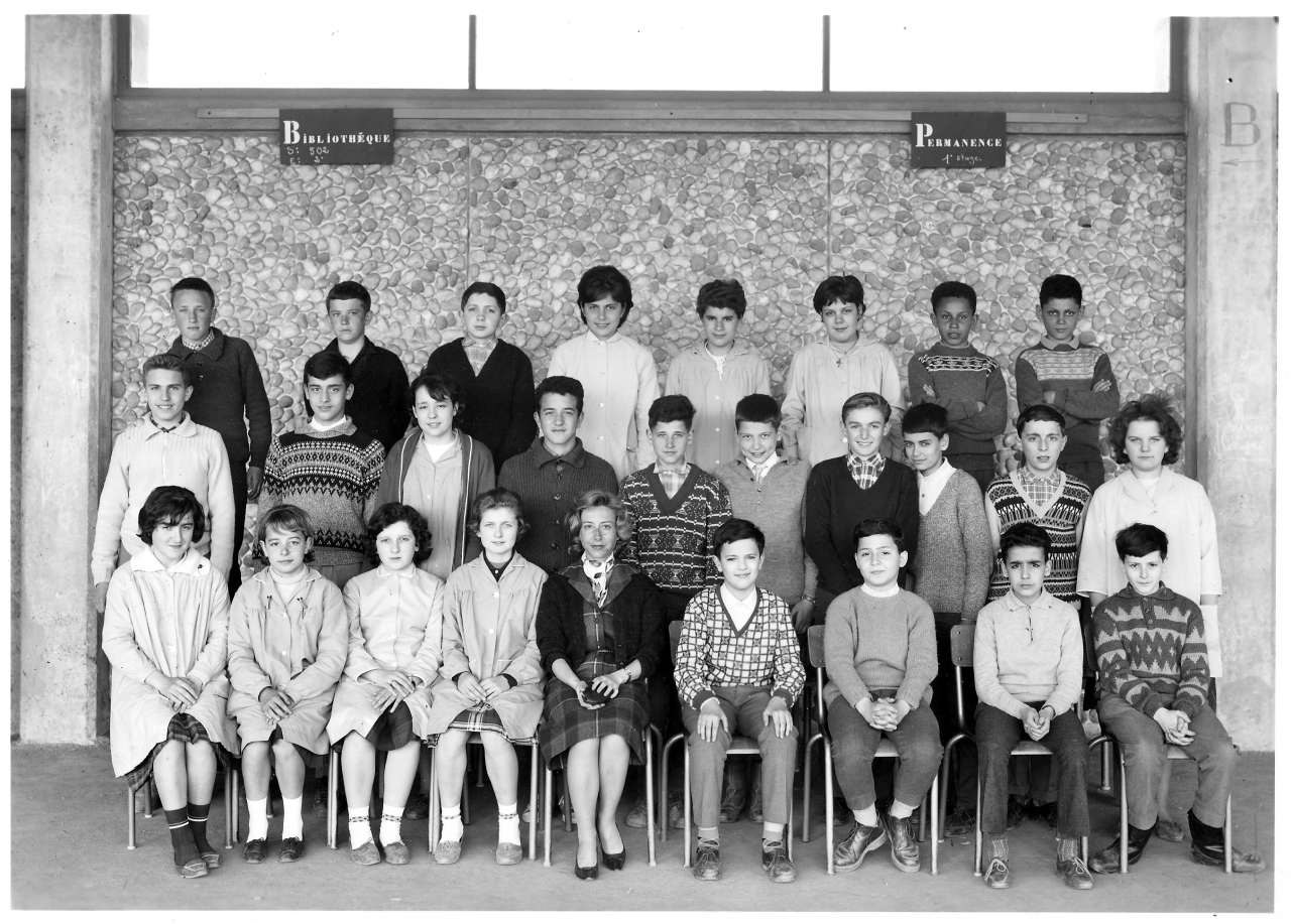 1962-63 5M6 avec Mme Sellier.