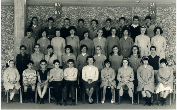 1963-64 5 A6, avec Mme Cagnon