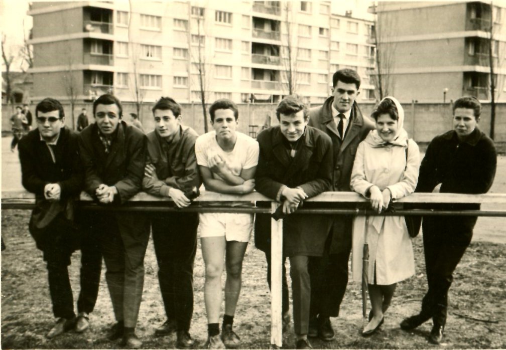 Photo prise lors du tournoi interclasses de rugby, 1963