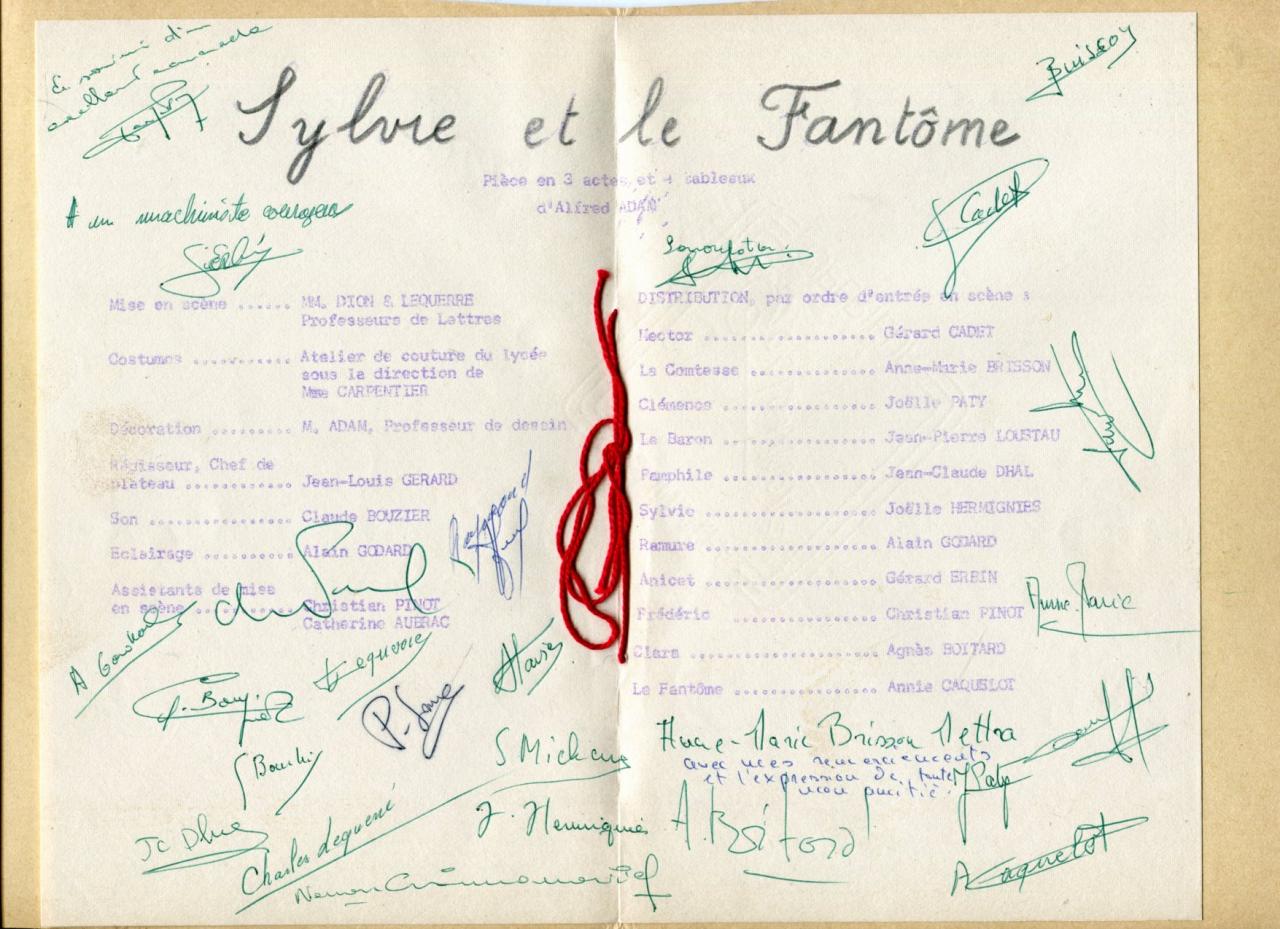 Distribution et signatures 24 juin 1961