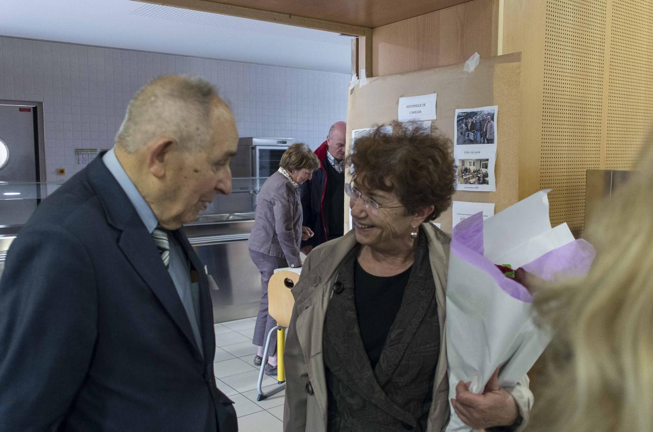 Rencontre de la Proviseure actuelle et du 2ème proviseur du lycée.