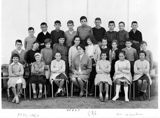 1959-60 6A6, avec Madame Vièthel (All)