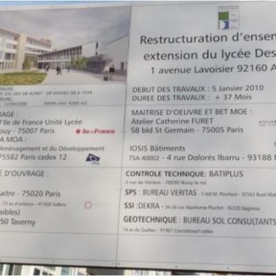 2011-2014.Travaux au Lycée.