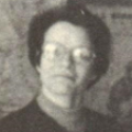 Madame Cagnon, professeur de Physique, en 1976